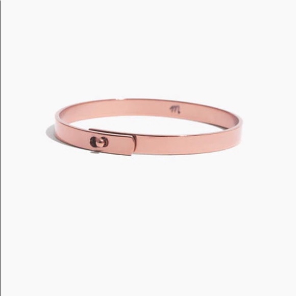Madewell Jewelry - NWT Madewell Rose Gold Glider Bangle Bracelet